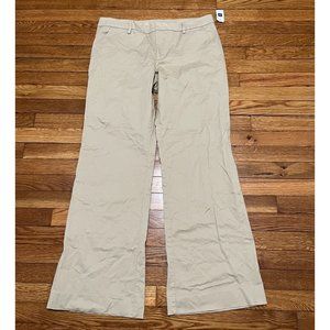 NWT Khakis by GAP Beige Women Size 12 36x32 Bootcut Twill Casual Career Pants